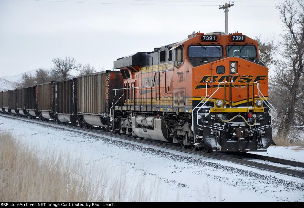 Tied down coal train